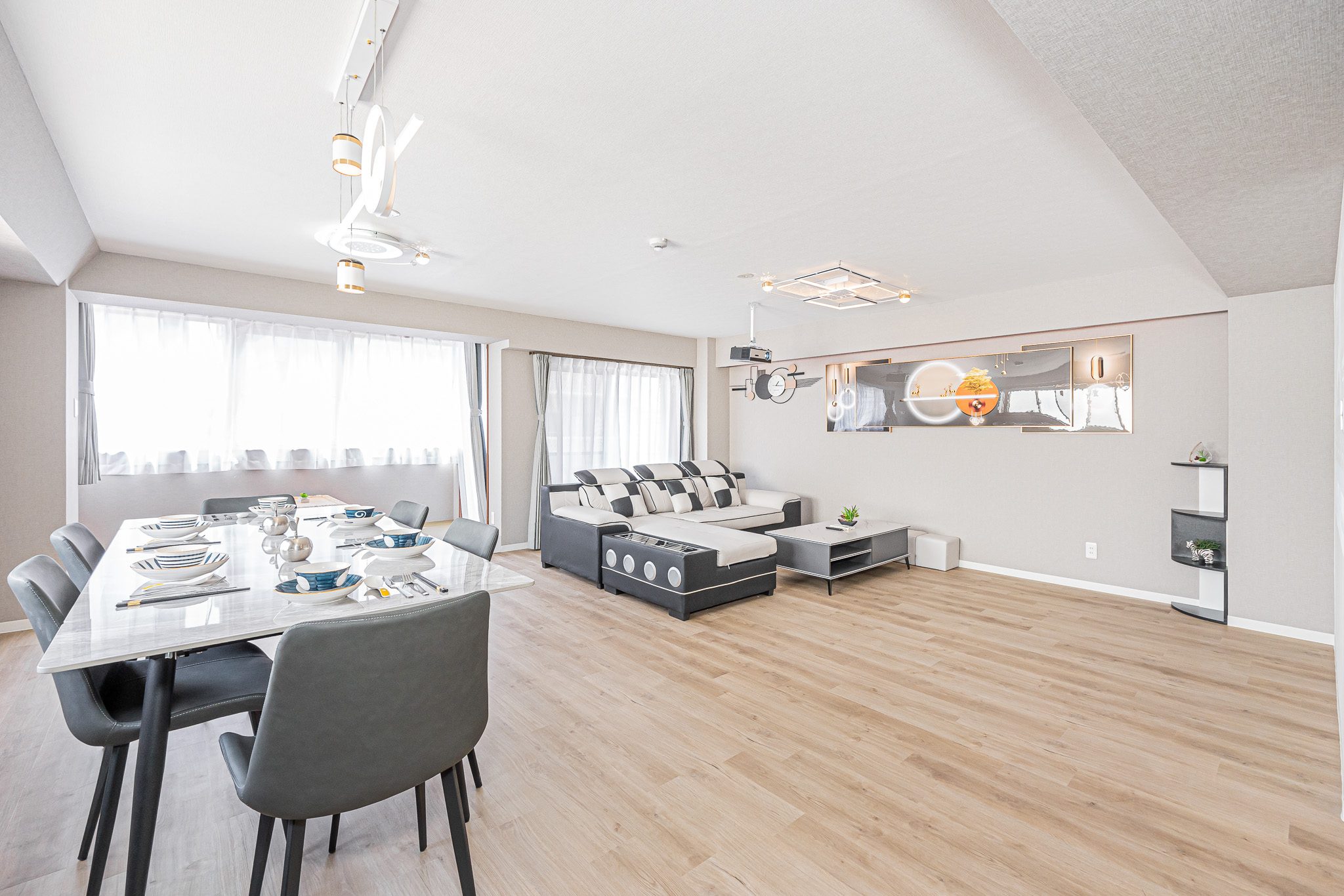 Three-bedroom duplex family stay